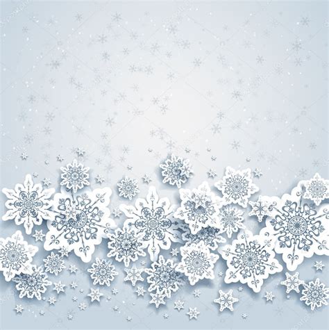 Abstract Background With Snowflakes Stock Vector Image By ©paprika