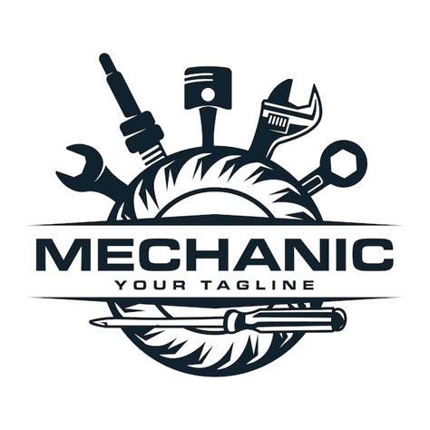 Premium Vector Vintage Mechanic Logo Vector Illustration