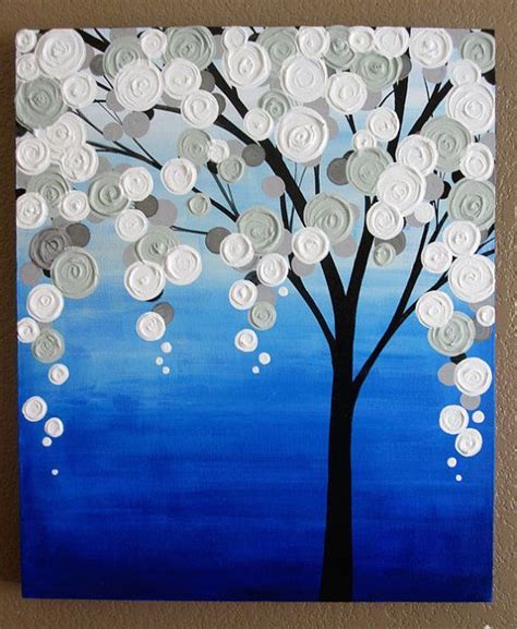 30 Easy Tree Painting Ideas For Beginners Simple Acrylic Abstract Pai