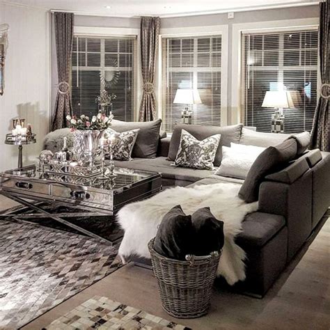 Yourbeautifulliar Dark Grey Sofa Living Room Decor