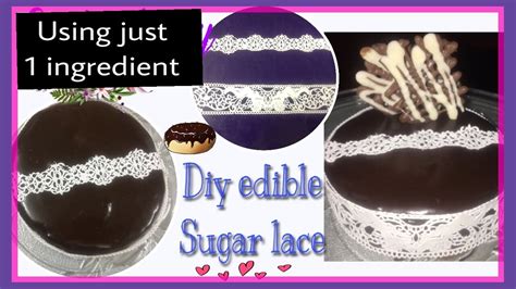 Diy Super Easy Edible Sugar Lace Using 1 Ingredient And Veg