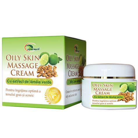 Oily Skin Massage Cream Crema Pentru Masaj Facial Ayurmed