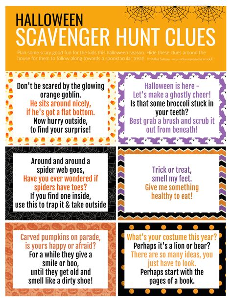 The 30 Best Ideas For Indoor Halloween Scavenger Hunt Clues Home