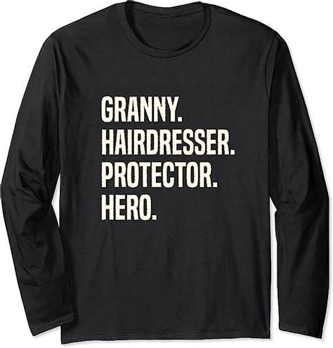 Granny Hairdresser Protector Hero Grandmother Profession