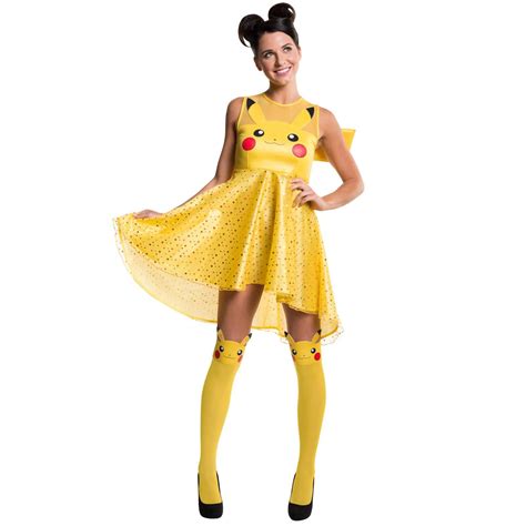 Pokemon Pikachu Adult Costume Dress Xs