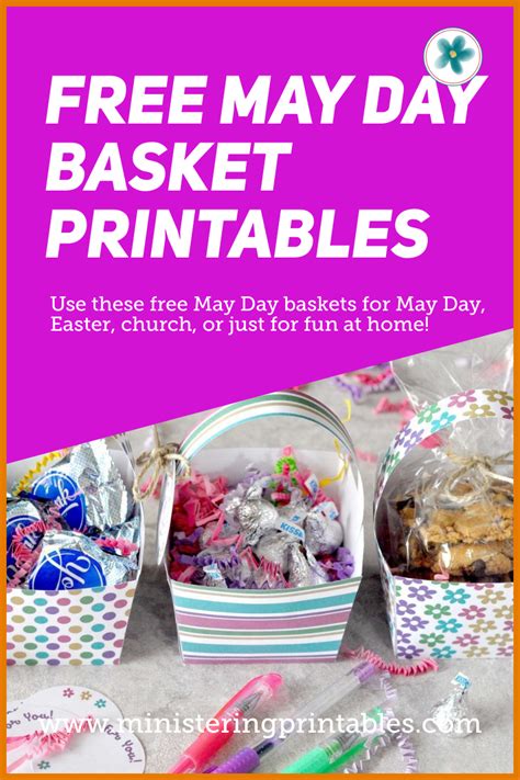 Free May Day Spring Basket Printables T Tags