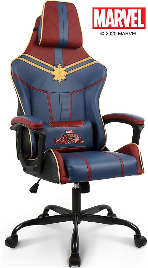 Each chair has distinctive designs to represent the character. Marvel Avengers Captain Marvel Gaming Chair High End ...