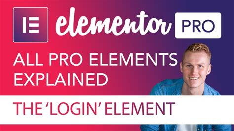 The Login Element Tutorial Elementor Pro Youtube