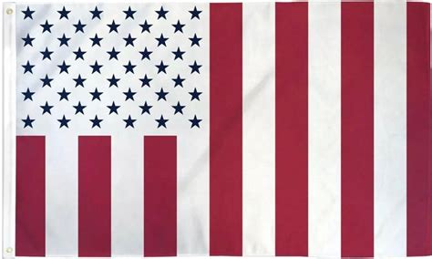 Us Civil Flag 3x5 Ft 50 Blue Stars United States America Usa Etsy