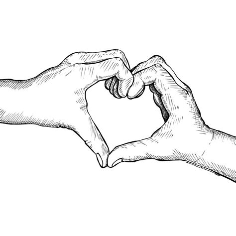Heart Hands Drawing By Karl Addison