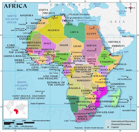 Africa Map | Africa map, Africa continent, Africa ...