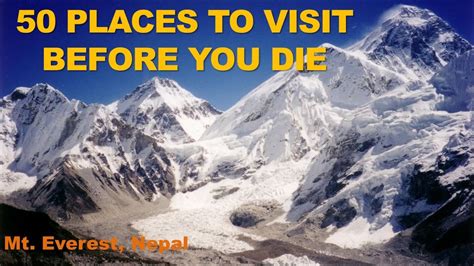 50 Places To Visit Before You Die Youtube