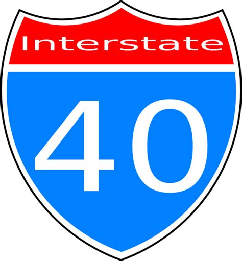 Interstate 40 Sign Clip Art Vector Clip Art Online Clipart Best