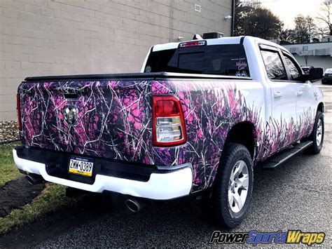 Pink Girl Camo Camouflage Pickup Truck Back Window Graphic Decal Muddy
