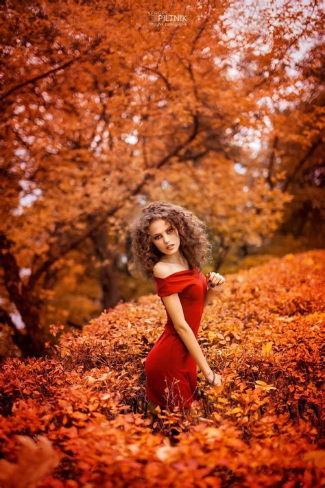 Beauty Girl Fall Photoshoot Autumn Photography Fall Portraits