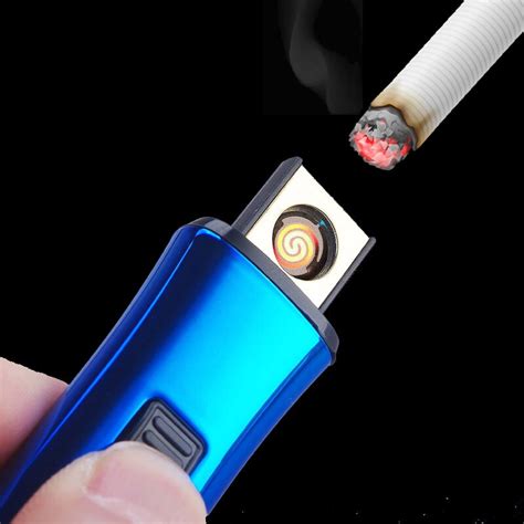 usb car charging auto cigarette lighter double side windproof electronic cigarettes lighters