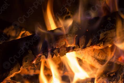 Closeup Of Burning Wood Stock Photo 139958 Crushpixel