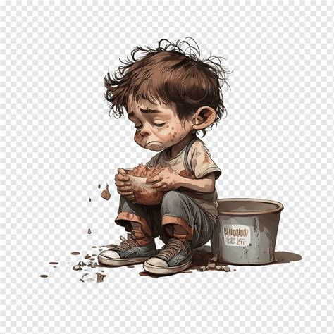 貧困の撲滅 貧困の子供 悲しい 空腹 Png Pngwing