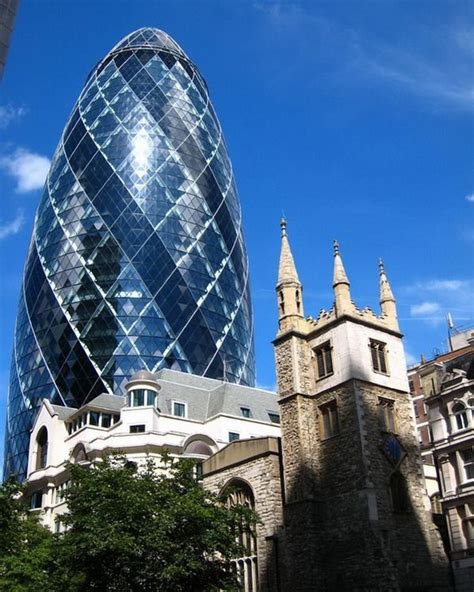 The Gerkin Cucumber London England 30 St Mary Axe Better Known By