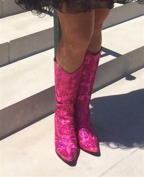 Hot Pink Boots Pink Boots Cowgirl Boots Boots