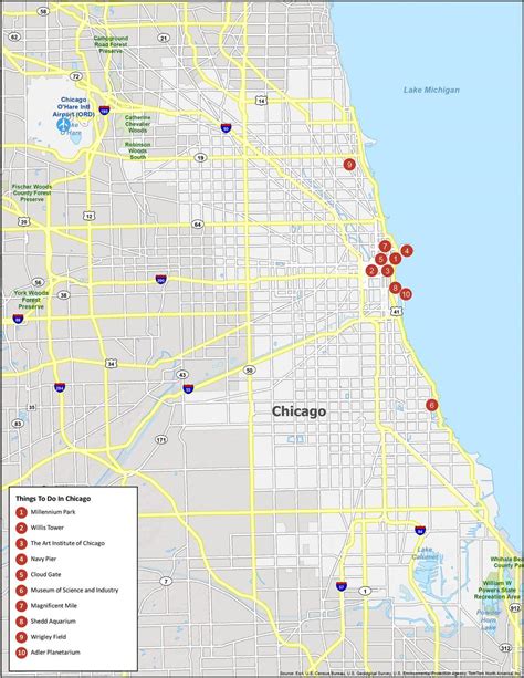 Map Of Chicago Illinois Gis Geography