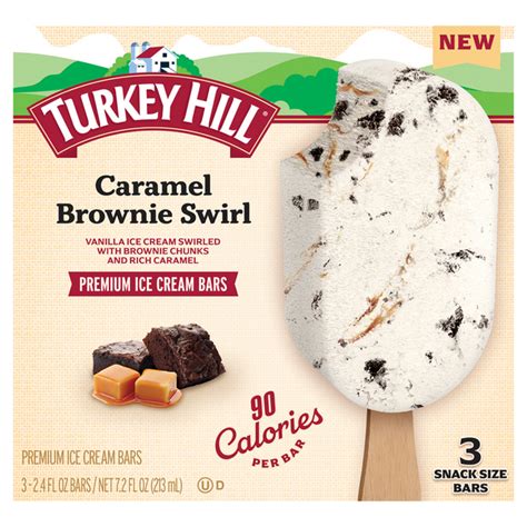 Save On Turkey Hill Premium Ice Cream Bar Caramel Brownie Swirl 3 Ct