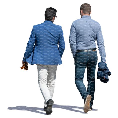 Two Men Walking And Talking Vishopper