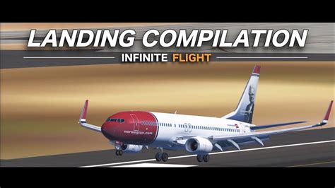 Infinite Flight Landing Compilation Hd Youtube