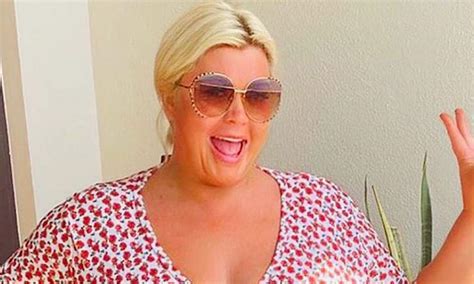 gemma collins shows off weight loss in gorgeous bright pink swimsuit nestia