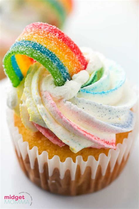 Rainbow Cupcakes St Patricks Day Cupcake Recipe • Midgetmomma