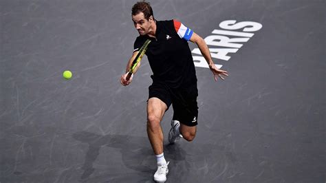 Gasquet Backhand Hot Shot Threads The Needle In Paris - YouTube