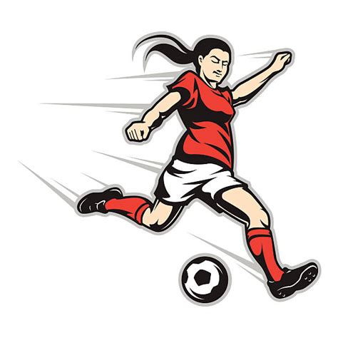 Royalty Free Female Soccer Clip Art Vector Images And Illustrations Istock