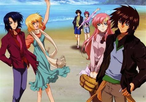 Gundam Seed Destiny Lacus Clyne And Kira Yamato Athrun Zala And Cagalli Yula Athha Shinn