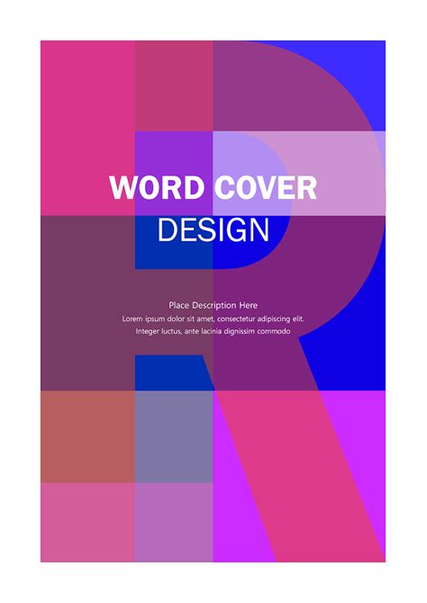 Microsoft Word Cover Templates 98 Free Download Word Free