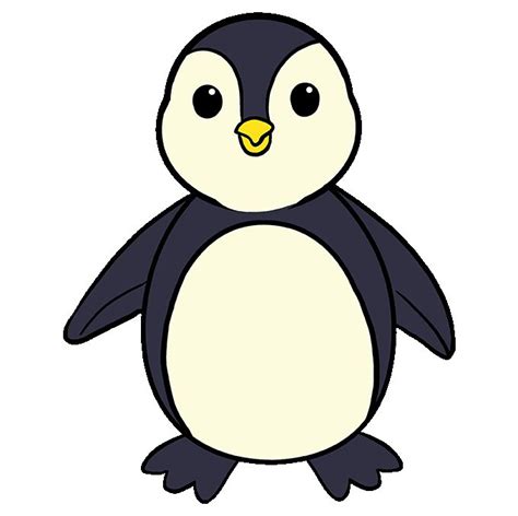 How To Draw A Penguin Easy At Drawing Tutorials