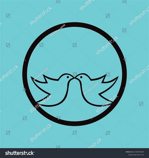 Two Bird Animal Logo Design Stock Vector Royalty Free 2193745407