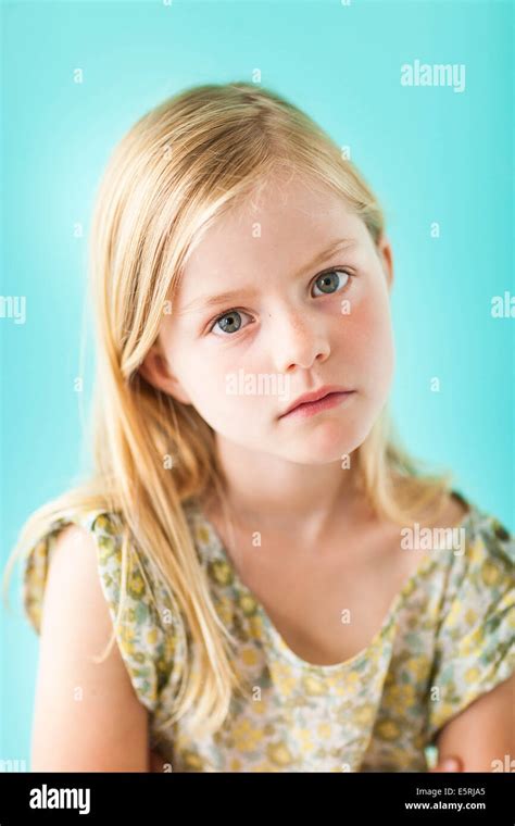 7 Year Old Girl Stock Photo 72434045 Alamy