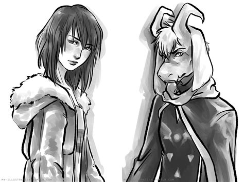 Asriel And Femfrisk By Muwadesu Undertale Know Your Meme