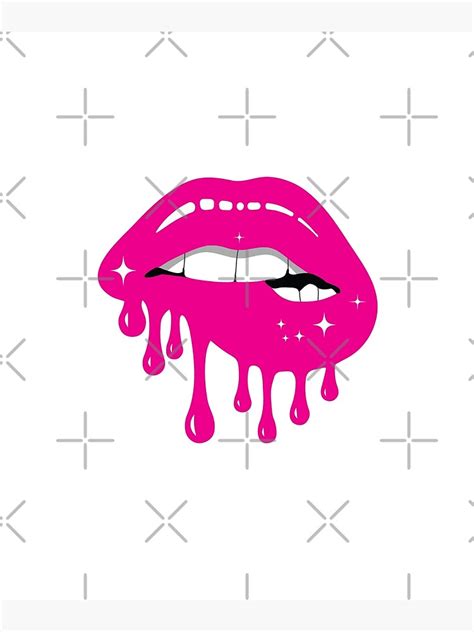 Sexy Dripping Lips Canvas Print For Sale By Melanin100 Redbubble