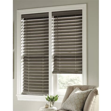 Home Decorators Collection 25 Inch Cordless Faux Wood Blind Grey 30