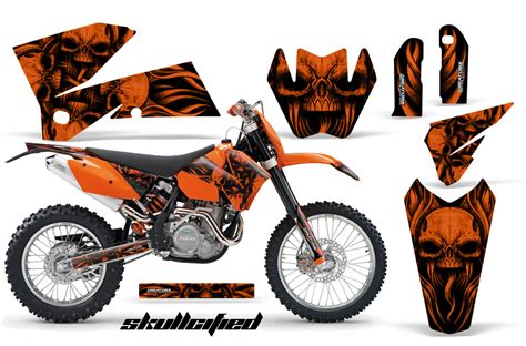 Creatorx Graphics Kit For Ktm 05 07 Xc 05 06 Sx Skullcified Sfo Ebay