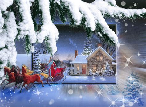 Animated Christmas Greeting Cards Tarjetas De Navidad Animada