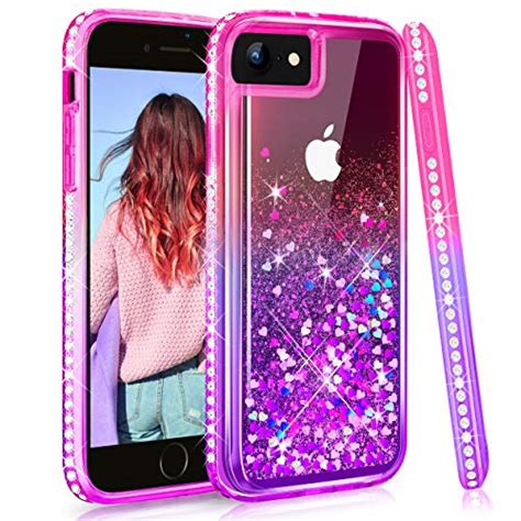 Maxdara Case For Iphone 6 6s 7 8 Glitter Liquid Girls Women Case With