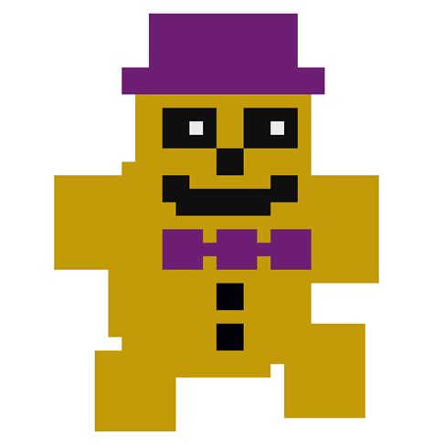 An Image Of A Pixel Art Character Wearing A Purple Hat