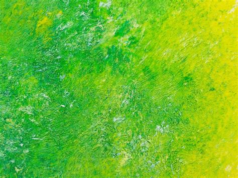 Green To Yellow Oil Painting Texture Stock Image Image Of Abstract