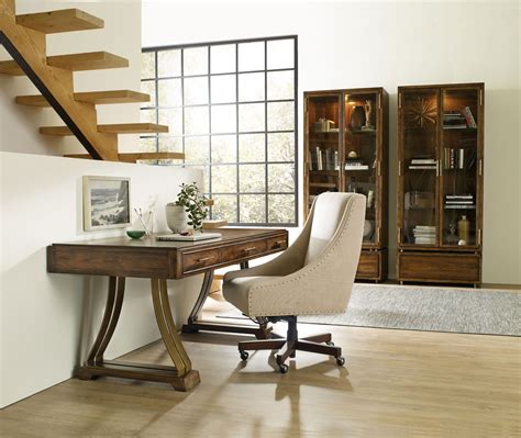 Big Sur Medium Wood Home Office Set From Hooker Coleman Furniture