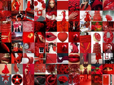 Red Collage Dressredday Red Collage Interior Design Pictures Red Art