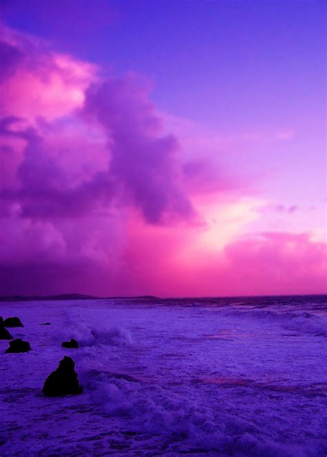 Purple Ocean Sunset Brian Flickr