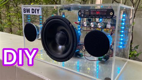 Diy Bluetooth Speaker Super Bass Amplifire 21 Subwoofer Box ลำโพง