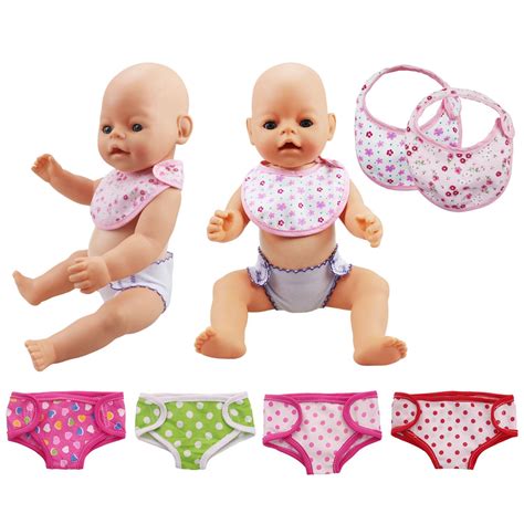 More diapers for you toy doll furaffinity : Besegad 4pcs Doll Diapers Underwear Clothes 2pcs Bib Doll ...